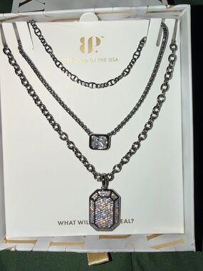 Bomb Party BP Luxe Layers-Preserve and Prosper-NK62530-CZ on Hematite Plating